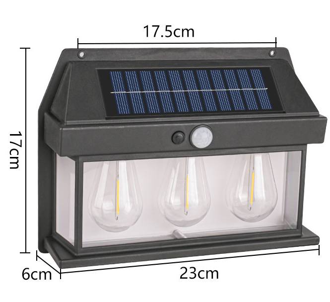🔥☀️ Solar Wall Lights - Vintage Edison Style with Smart Motion Sensor! ☀️
