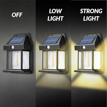 🔥☀️ Solar Wall Lights - Vintage Edison Style with Smart Motion Sensor! ☀️